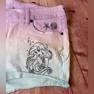 💵Disney Little Mermaid Ariel Tie Dye Short Size 14